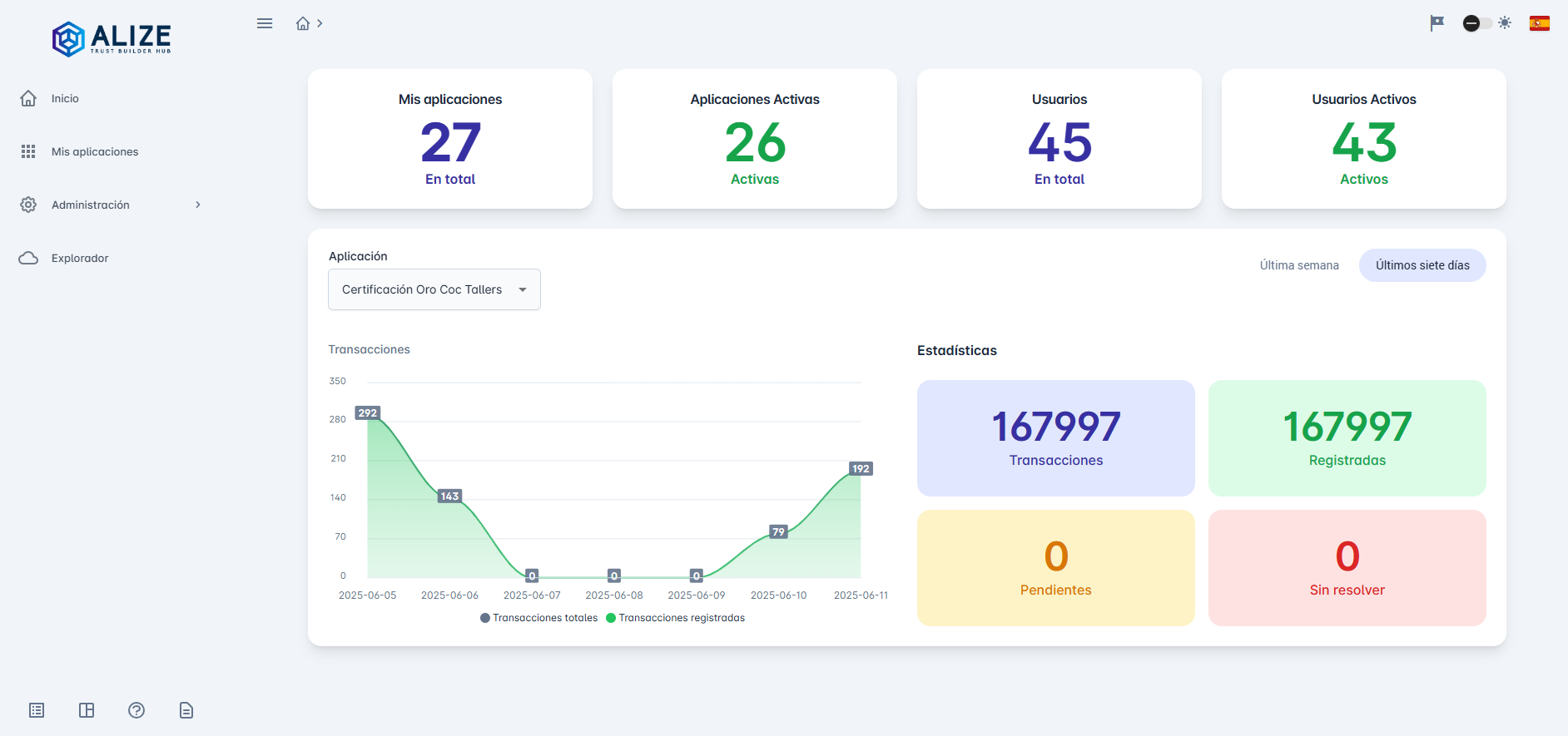 app screen